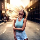 Shining hairstyle